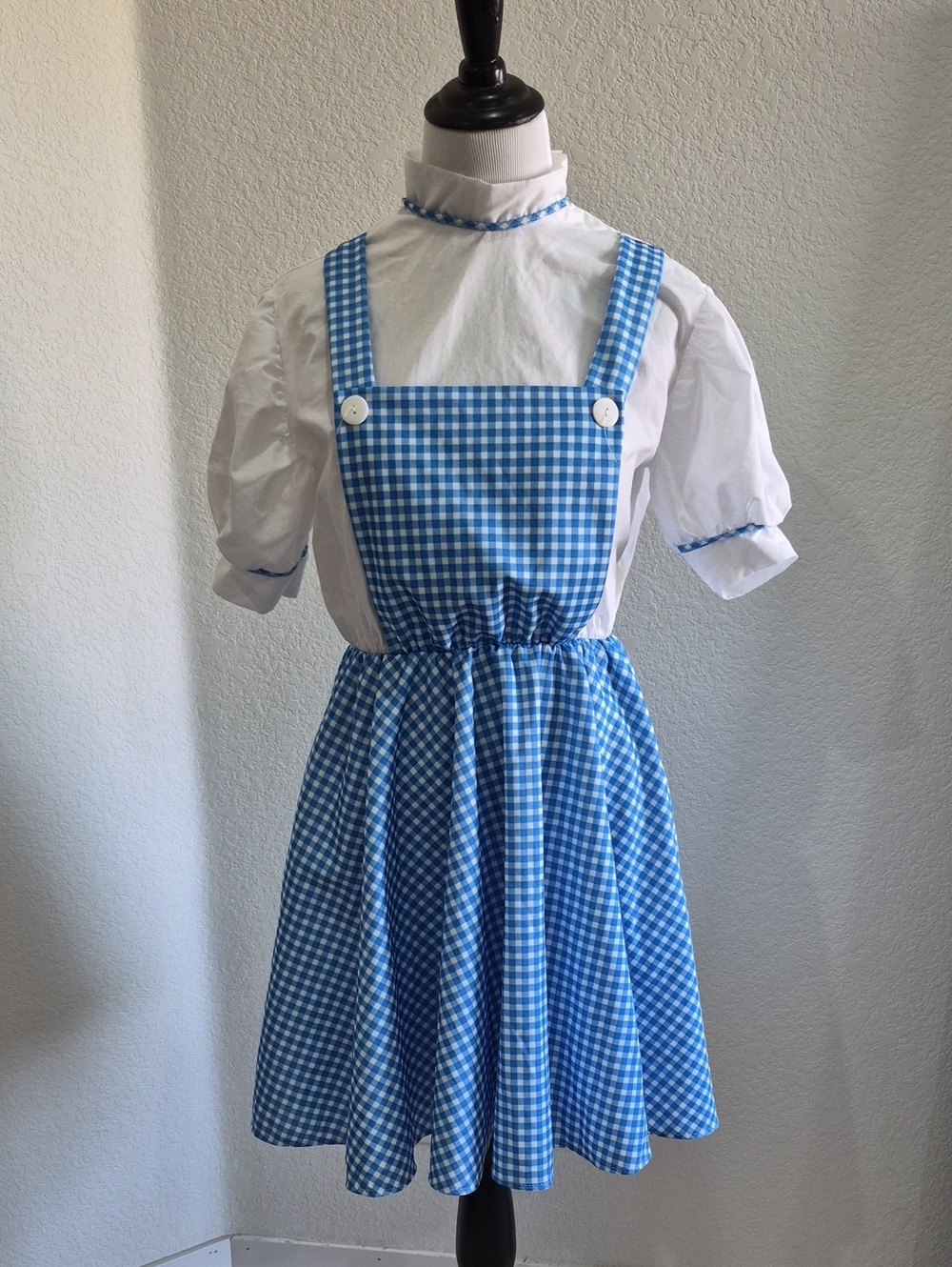 Wizard Of Oz Dorthy - Blue & White Gingham Costume Dress